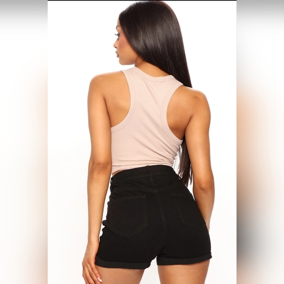 Fashion Nova- Wild Hearts Rise Tank Top (Taupe) *new* - Picture 4 of 8